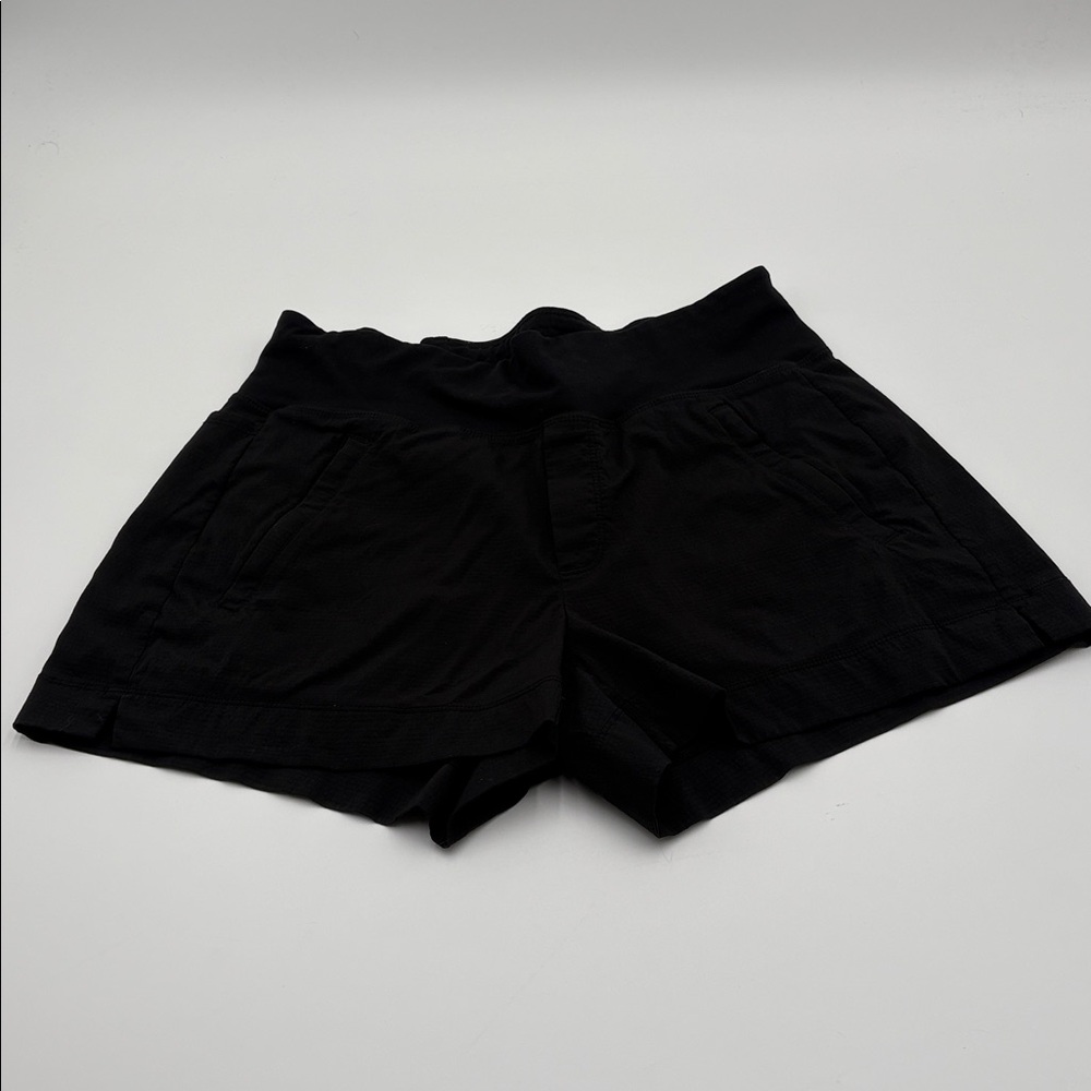 Athleta Trekkie North Shorts Womens 6 Black Hiking Travel Utility Lightweight - Picture 8 of 16